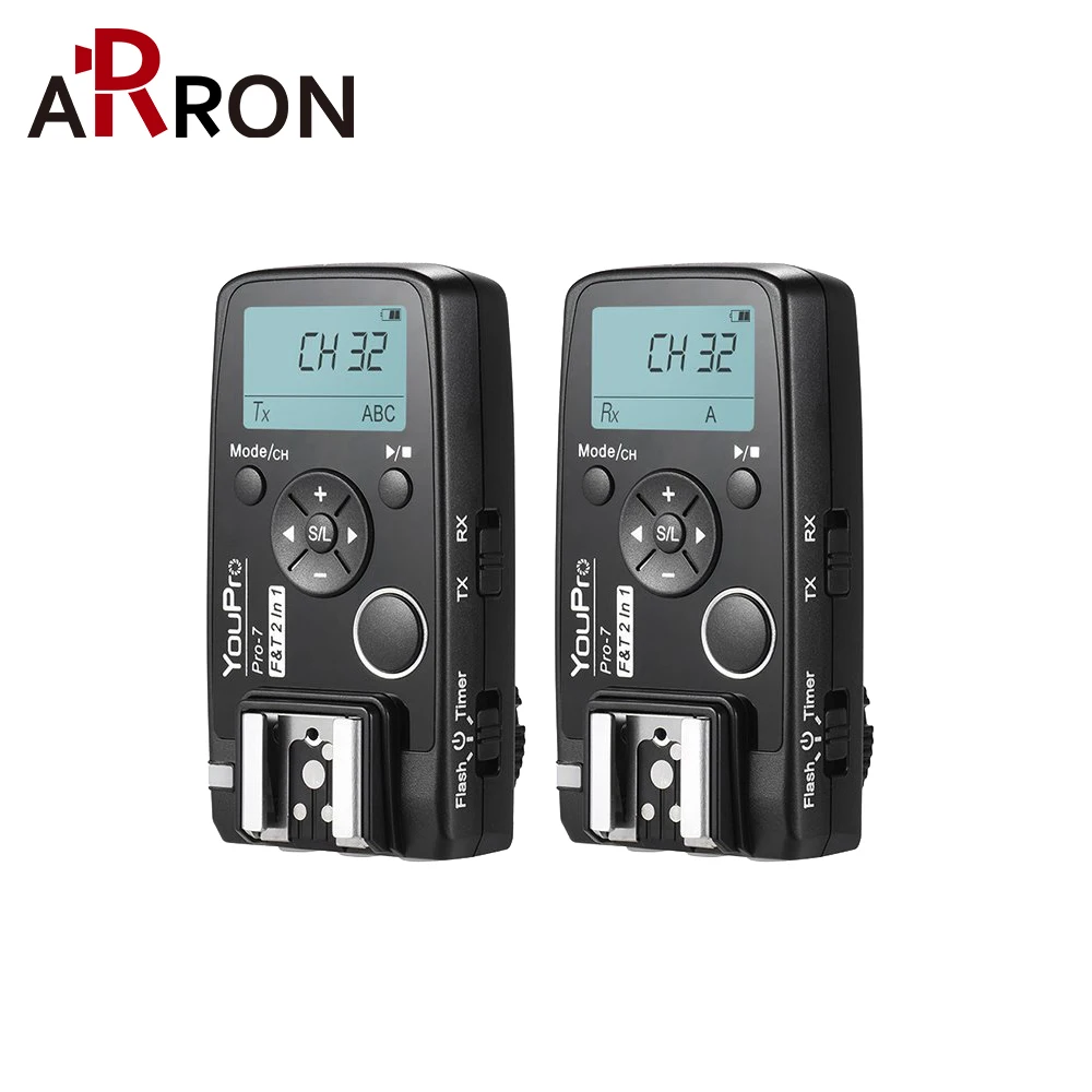 Новинка YouPro Pro 7 2 в 1 беспроводной триггер затвора для вспышки DC0 Nikon D4 D200 D810 D800 D800E