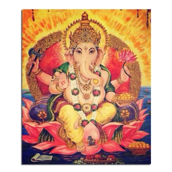 

Indian Buddha 50x60 Diamond embroidery Diy diamond square drill rhinestone pasted Crafts Needlework home decoration