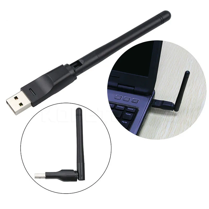 Беспроводной Mini-USB WiFi адаптер MT7601 сетевой карты 150 Мбит/с 802.11n/g/b сети LAN Карта Wi-Fi модем для Декодер каналов кабельного телевидения ТВ палка