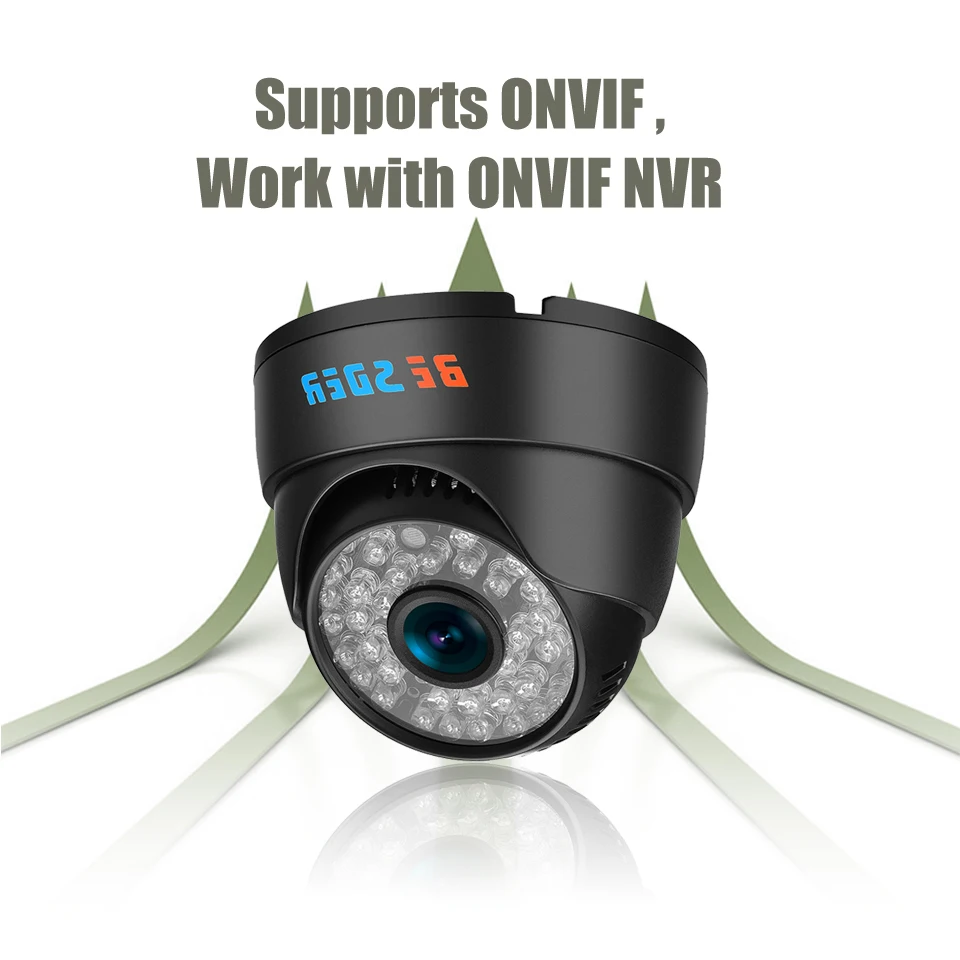 HD 1280*720P 1.0MP домашняя купольная ip камера видеонаблюдения ONVIF 2 0 P2P IP Широкоугольный 8
