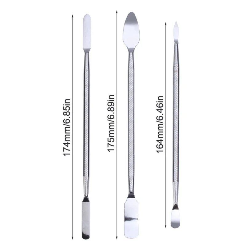 3 piezas Spudger de Metal teléfono Herramientas de apertura Kits de Herramientas de reparación de teléfono móvil herramienta para Iphone iPad Samsung accesorio paquetes conjunto