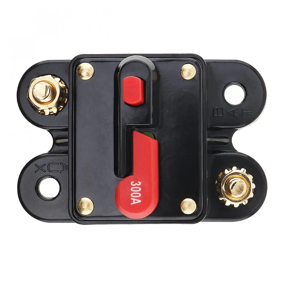 

300A DC 12V Universal Car Audio Amplifier Circuit Breaker Fuse Holder AGU Style Stereo Amplifier Refit