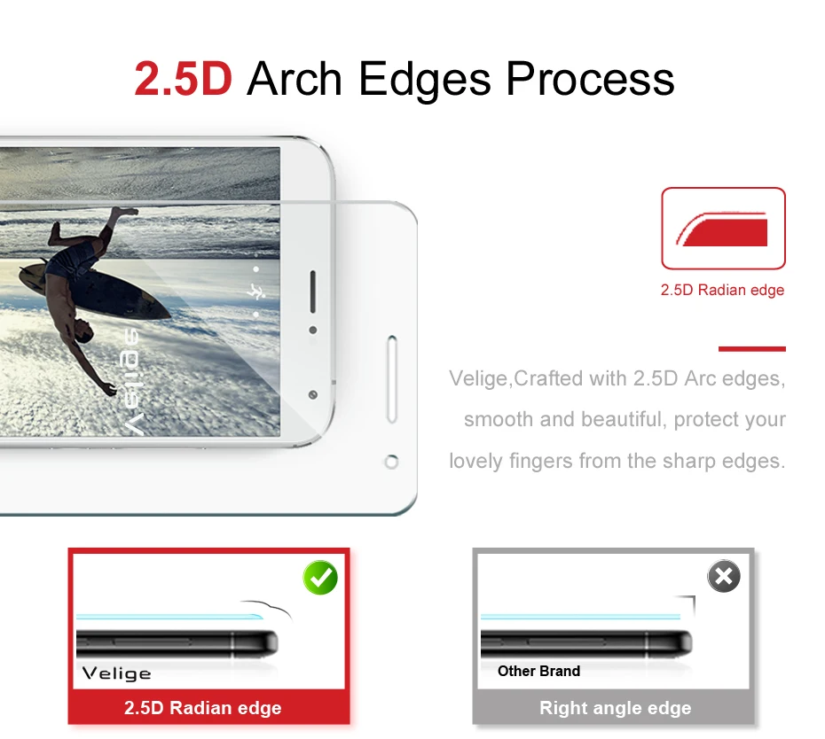 Velige 2.5D Tempered Glass for Meizu MX5 MX 5 Screen Protector 0.3mm 9H Hardness Guard Glass Film (8)