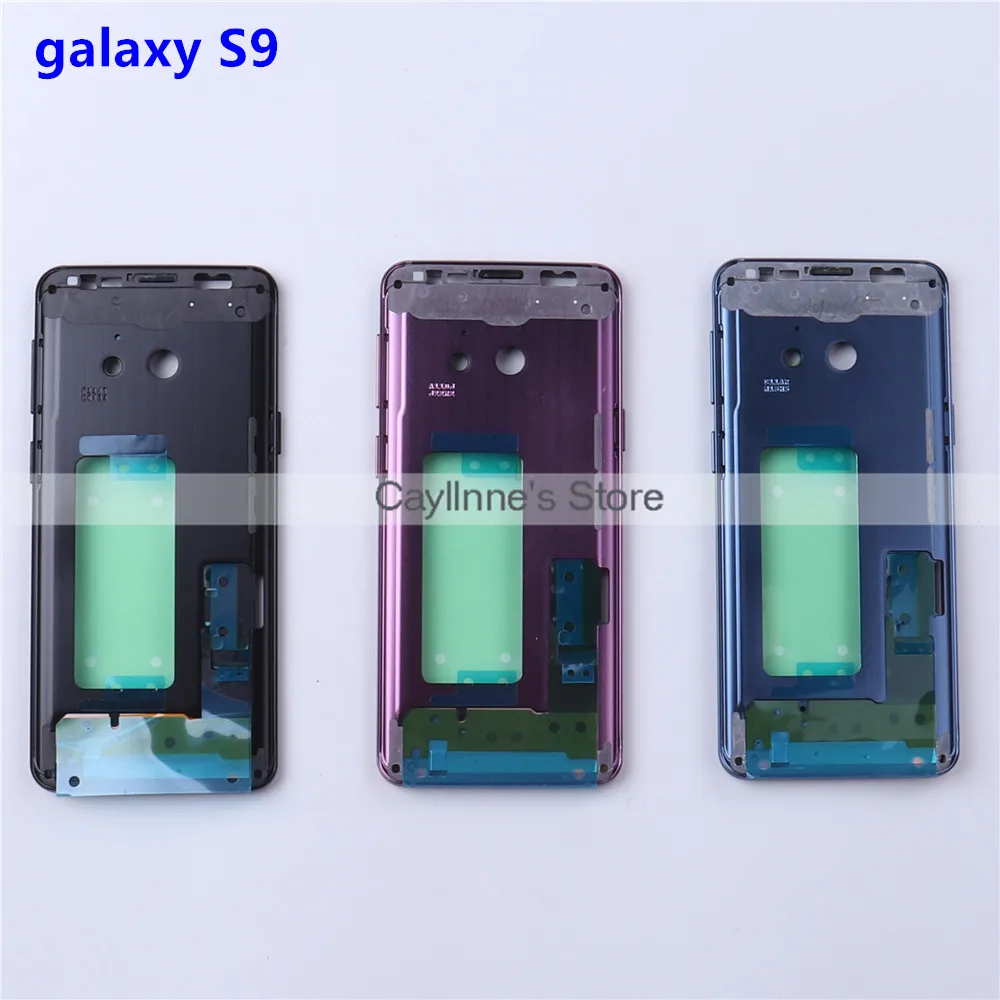 S9 G960 для samsung galaxy S9 plus G965 средняя рамка средняя пластина Корпус Шасси с боковыми кнопками комплект Замена