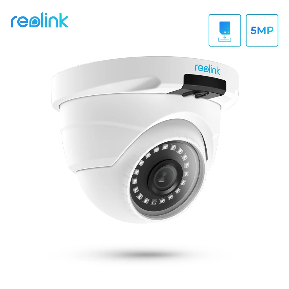 Reolink IP Камера PoE слот для SD-карт 5MP 2560*1920 P IP66 Водонепроницаемый Indoor Открытый Купол Безопасность Камера с аудио RLC-420