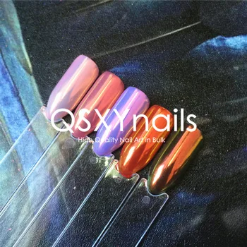 

WHOLESALE 50g Orange Aurora Pigment Neon Powder Mermaid Unicorn Chrome Mirror Glitter for Nail Art Gel Nail Polish