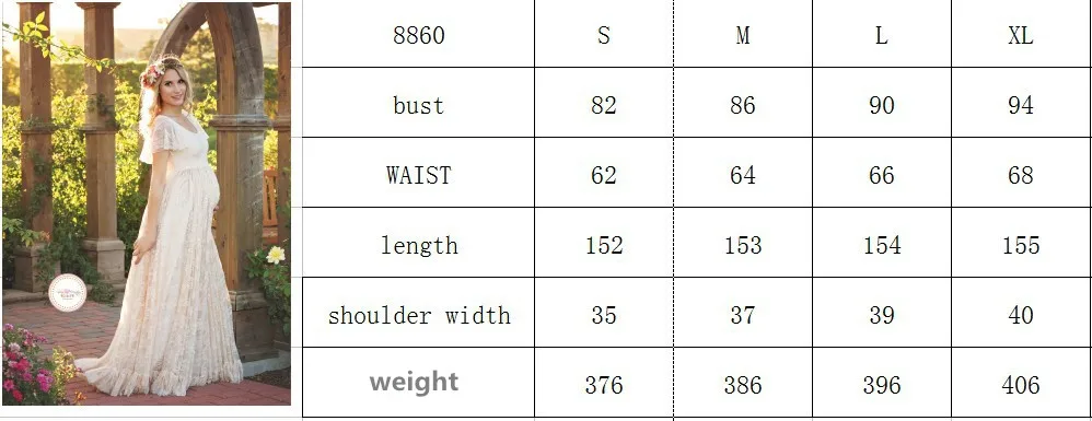 2025 Women White Skirt Maternity Photography Props Lace Pregnancy Clothes Maternity Dresses For pregnant Photo Shoot Clothing - 6