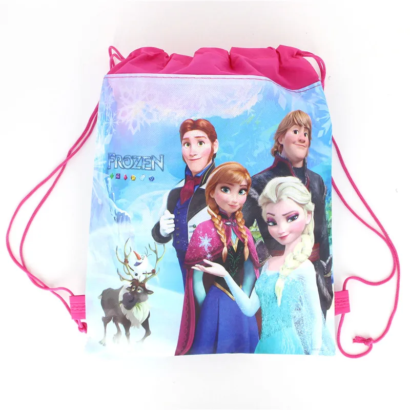 1 Pcs Disney Forzen Elsa Anna Anak Mendukung Penyimpanan Kantong Perjalanan Pakaian Sepatu Tas Tali Serut Katun Tas Sekolah Tas Portable Ransel Persediaan Hadiah Tas Pembungkus Aliexpress