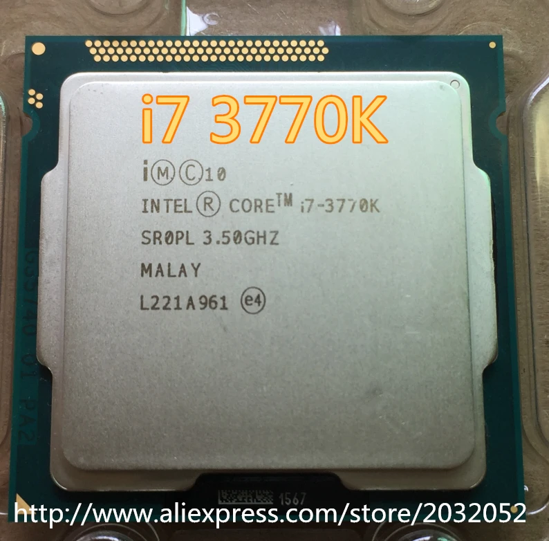 Lntel Core i7-3770K i7 3770K 3,5 ГГц/8 МБ 4 ядра Socket 1155/5 GT/s DMI настольный процессор