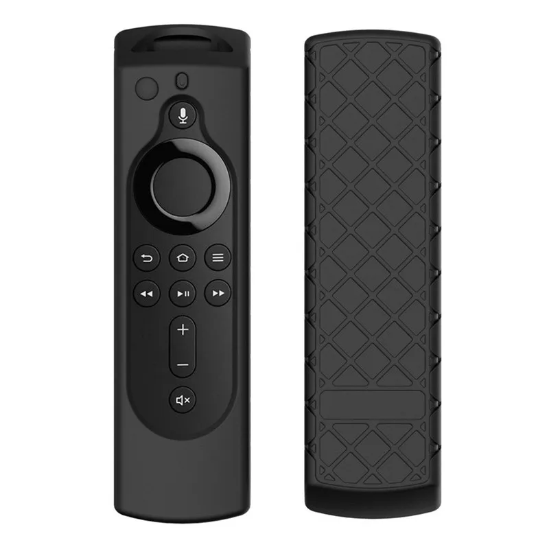 Для Amazon Fire tv Stick 4K tv Stick дистанционный силиконовый чехол защитный чехол кожа D.19 - Цвет: Черный