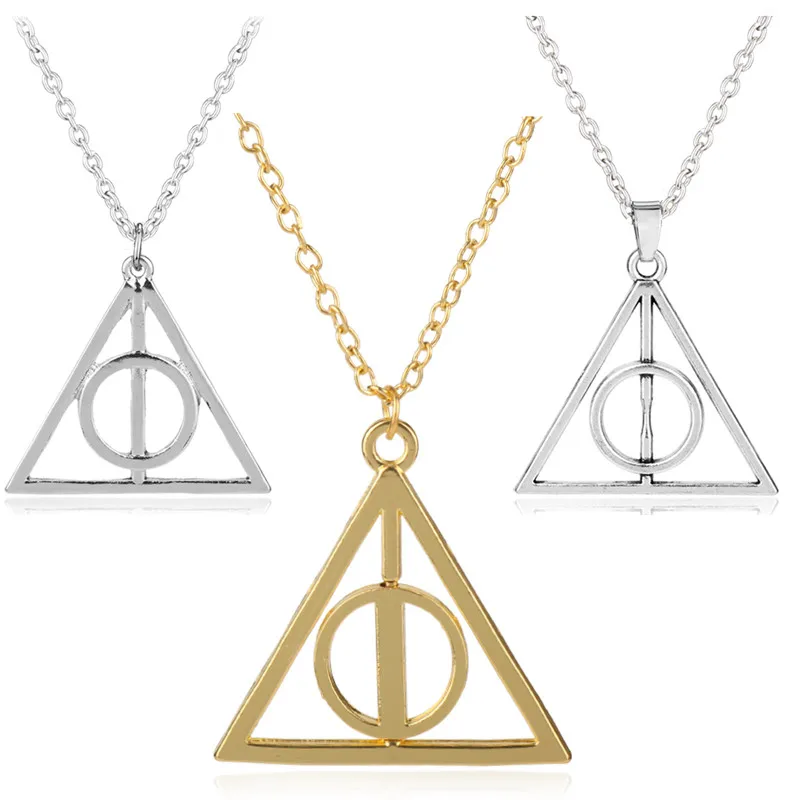 Funny Rotating Triangle Necklace Hot movie HP the Deathly Hallows