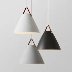 Современный нордический стиль подвесной светильник E27 алюминиевый свет, домашнее украшение для столовой освещение простой скандинавский