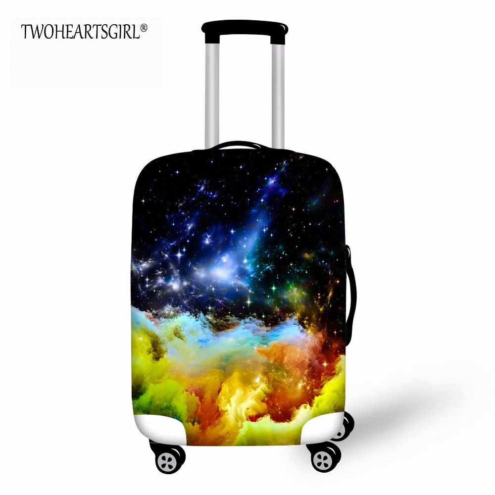 TWOHEARTSGIRL Galaxy Designer Stretch Luggage Protective Cover Protect