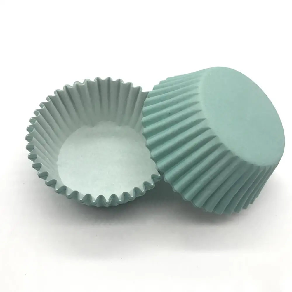 

LIFETALK 200 Pieces Solid Color Mini Muffin Paper Baking Cups Wedding Cake Tools Cupcake Packing Molds