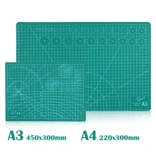 Самовосhealing вающиеся коврики для резки A4 A3 Нескользящие двухсторонние гравировальные школьные принадлежности печатные доски Скрапбукинг из ПВХ сетчатый линии