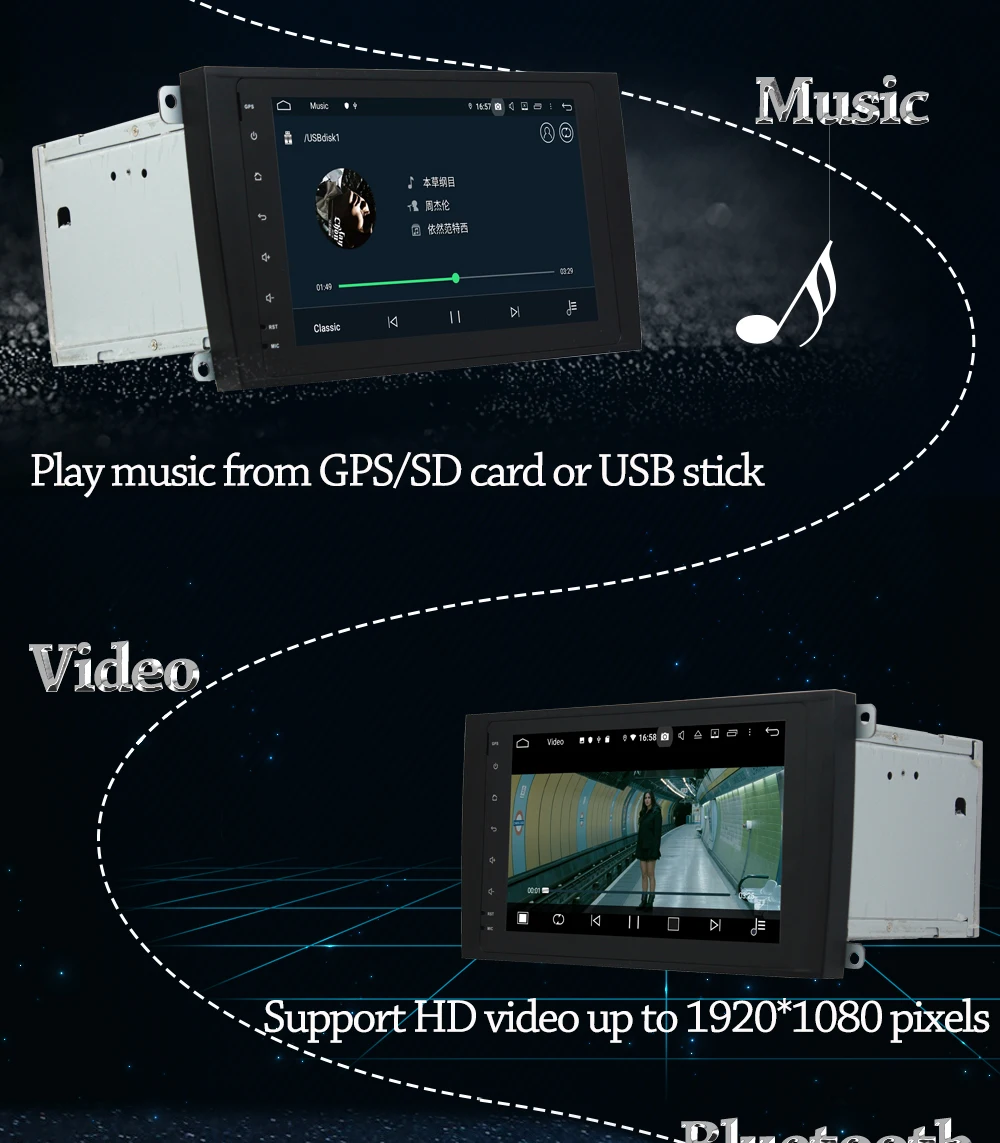 Sale Owtosin Car Radio Multimedia Video Player Navigation GPS Android 9.0 For Porsche Cayenne 2003-2010 Car 4GB RAM 32GB ROM 3