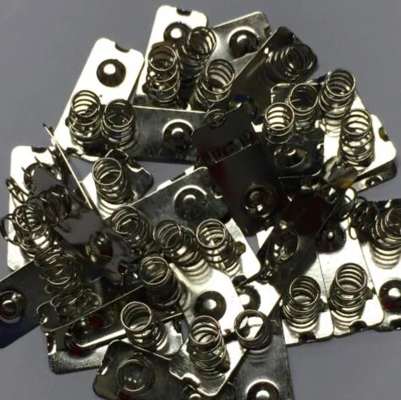 

free shipping 100PCS AAA Battery Positive Negative Conversion Spring Contact Plate 9X21MM