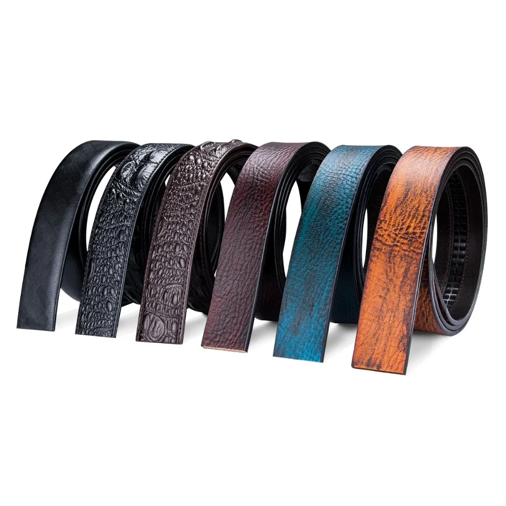 DiBangGu Cowhide Belt Strap No Buckle Genuine Leather Belts suit belt