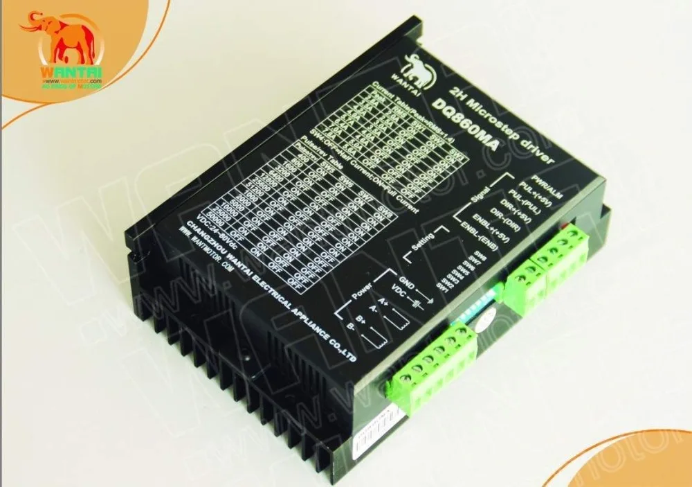 2 оси Nema34 шаговый двигатель 85BYGH450D 008 1090oz + Драйвер DQ860MA 80V 7.8A 256 микро CNC ROUNTER KIT|nema34