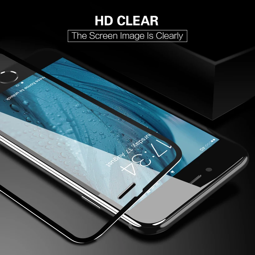 Закаленное стекло для iPhone 8 6 6S 7 Plus 11 Pro Max полная защита экрана 3D для iPhone 6 7 8 защитное стекло es защитное стекло