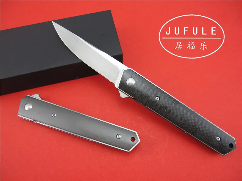 JUFULE YIDU Kwaiken шарикоподшипник Флиппер складной нож VG 10 лезвий титановое углеродное