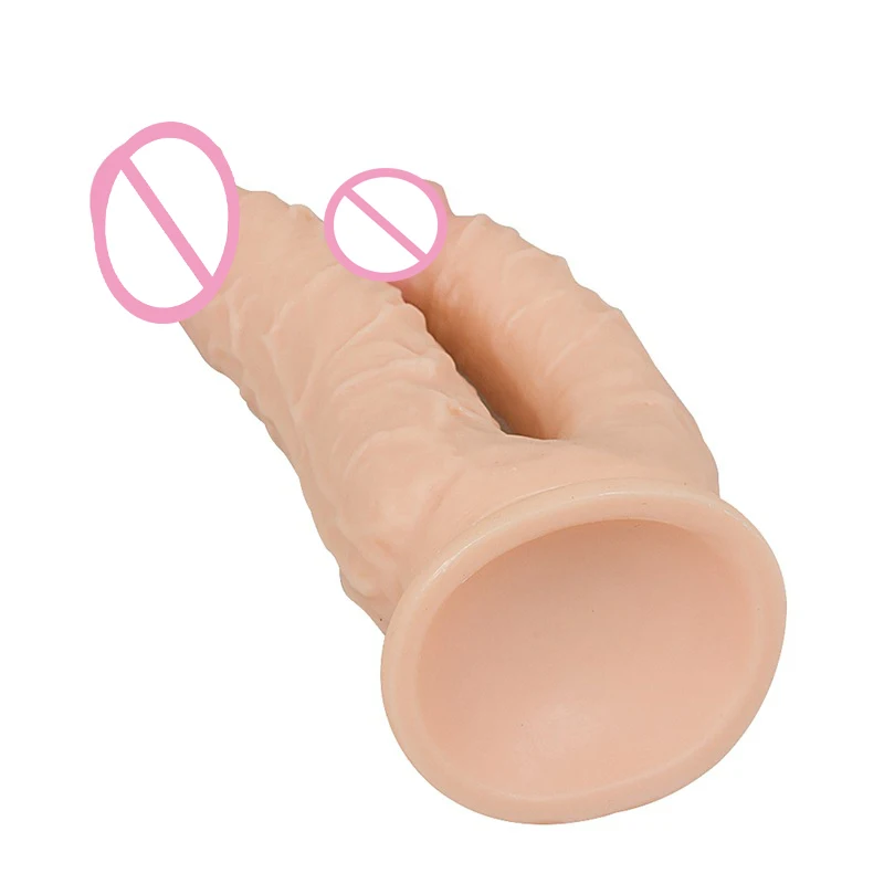 Big Double Ended Dildo With Suction Cup Artificial Penis Fake Dicks Double Penetration Huge Dildos For Women Sex Products