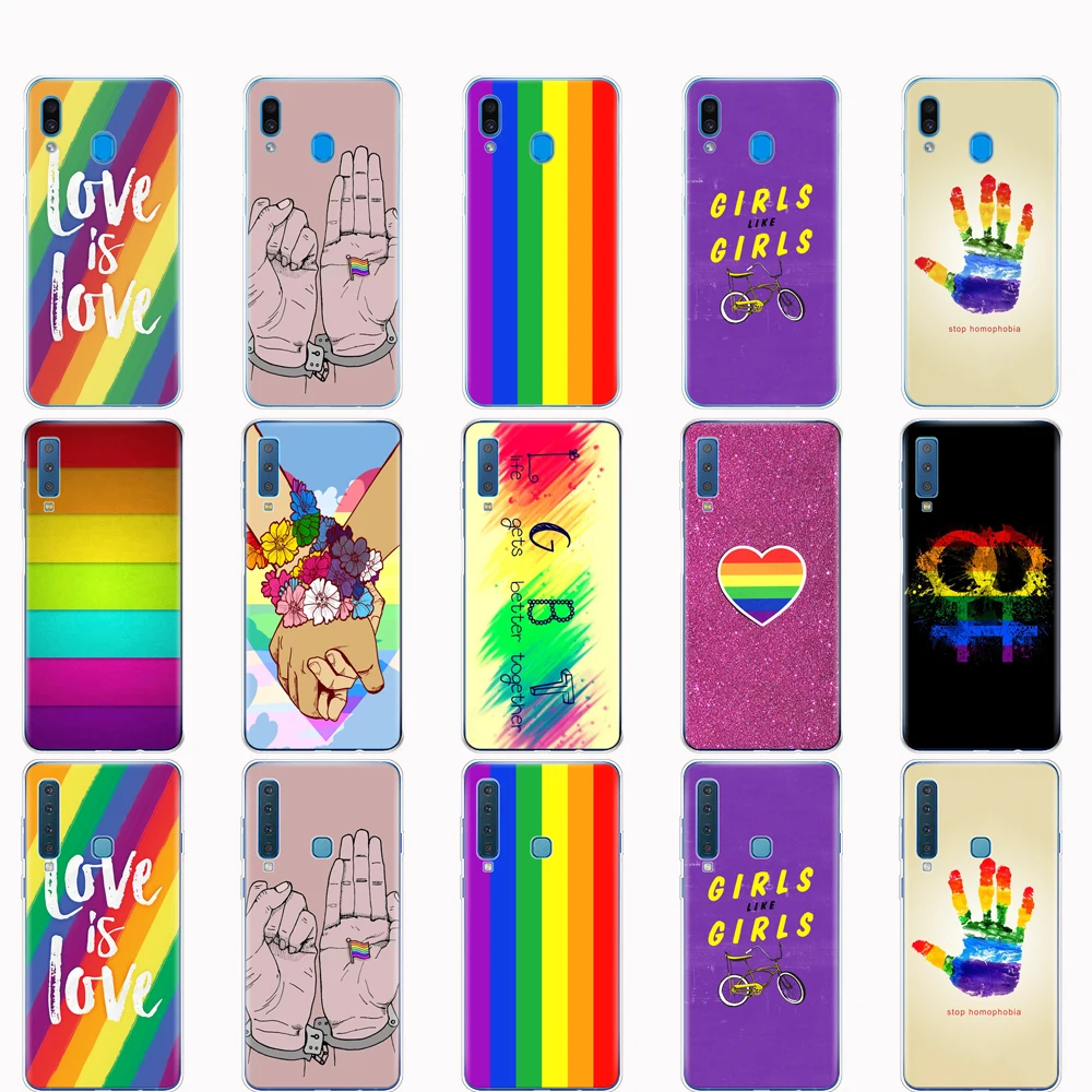 Чехол для Samsung A50 чехол Galaxy A60 A10 A30 A40 A70 A 50 2019 A9 A7 2018 Радужный Флаг геев лесбиянок