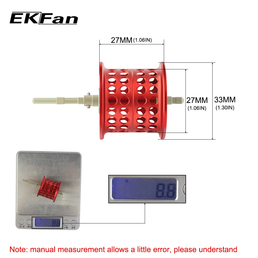 EKfan Рыболовная катушка линия прокатки чашки 7075 Алюминиевый сплав Baitcast Катушка чашка для BMAX3/PMAX3/SMAX3/оранжевый MAX3/0RRA2/DEClDER7