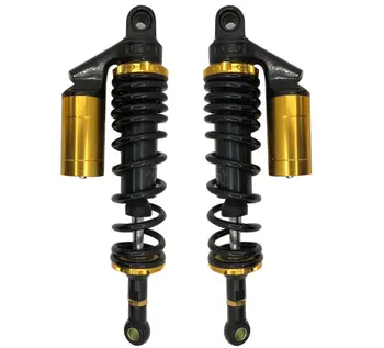 

2pieces 14 " 360mm Universal Shock Absorbers for Honda / Yamaha / Suzuki / Kawasaki / Dirt bikes / kart / ATV Black + gold