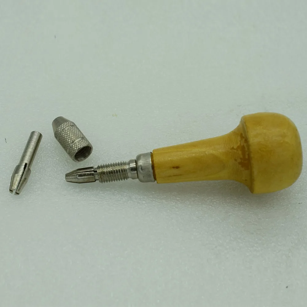 

Free shipping Wood Pear Shape Graver Handle Jewelers Engraving Benchs Tool