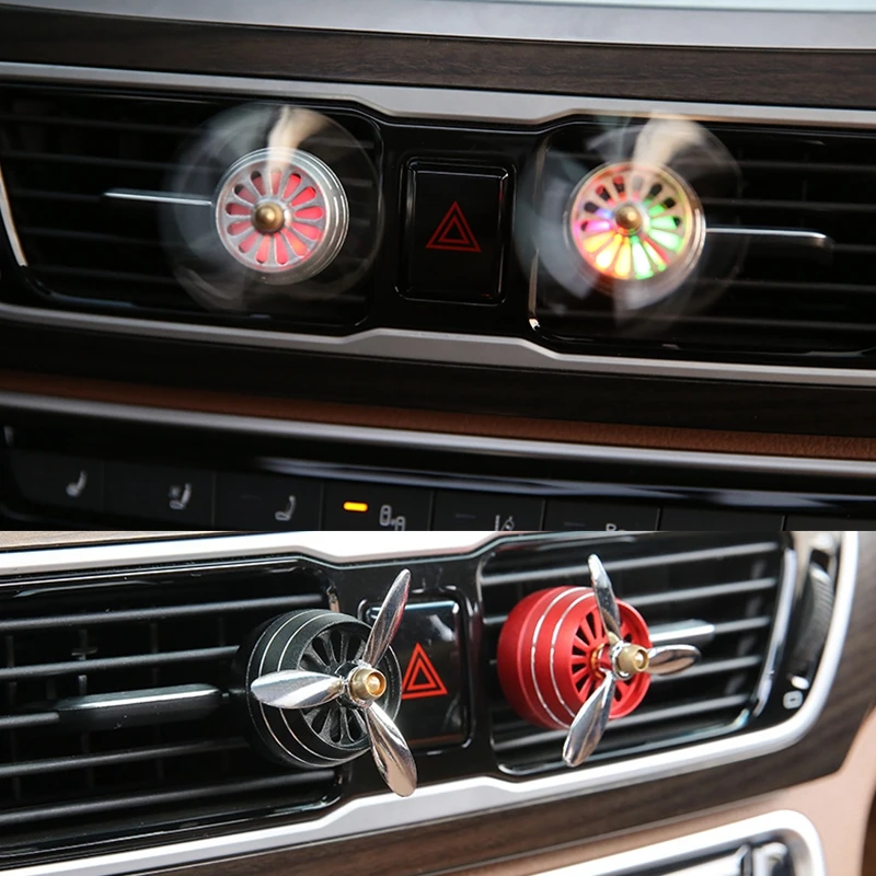 

Air Force 2 New Styling LED Flash Conditioning Car Air Freshener Decoration Solid Fragrance Clip Air Vent Car Perfume Freshener