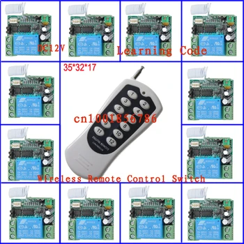 

RF Wireless remote control system 20-200M 1 (controller)transmitter +12 receiver(switch)12V 10A 315MHZ-433MHZ