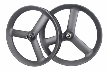 

2020 MIRACLE 26er Tri spoke Fat bike Carbon Wheels 3 spoke fatbike wheelset 90mm width tubeless fat wheels UD matte or 3k matte