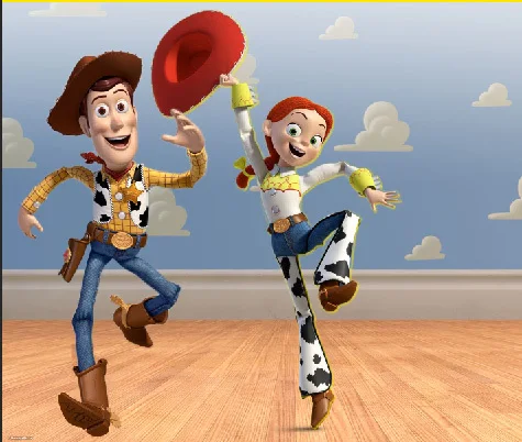 

7x5FT Toy Story Theater Sheriff Woody Jessie Dancing Indoor Room Custom Photo Backdrops Studio Background Vinyl 220cm x 150cm