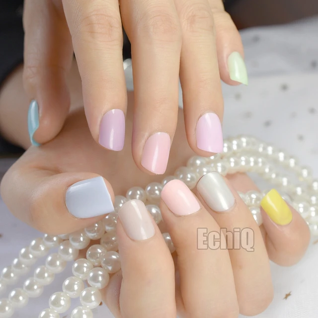 240pcs Candy Color Acrylic Nail Tips False Nails 10 Colors Diy Nail 240pcs Candy Color Acrylic Nail Tips False Nails 10 Colors Diy Nail
