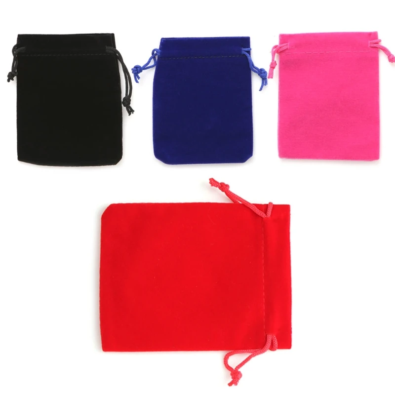 

New Style1Pc Small Velvet Bags Jewelry Wedding Party Gift Drawstring Pouches 8x10CM