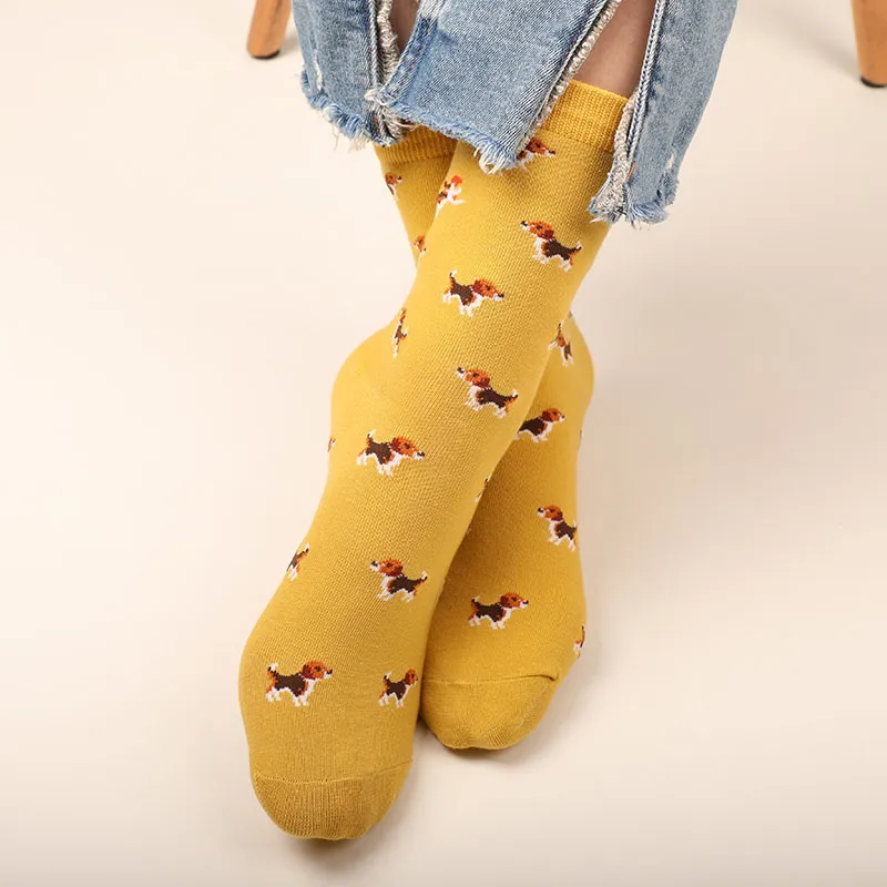 Happy sock, забавные мужские и женские Короткие хлопковые носки, цветные повседневные дизайнерские модные летние Носки с рисунком Харадзюку