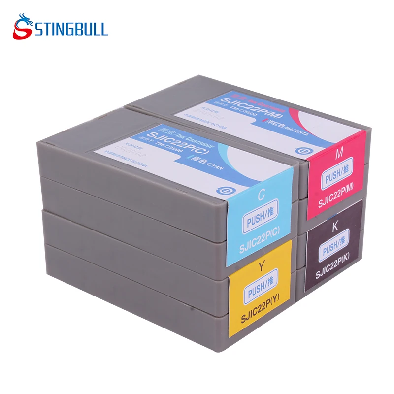 Черный чернильный картридж STINGBULL совместимый с C3500 SJIC22P чернильные картриджи