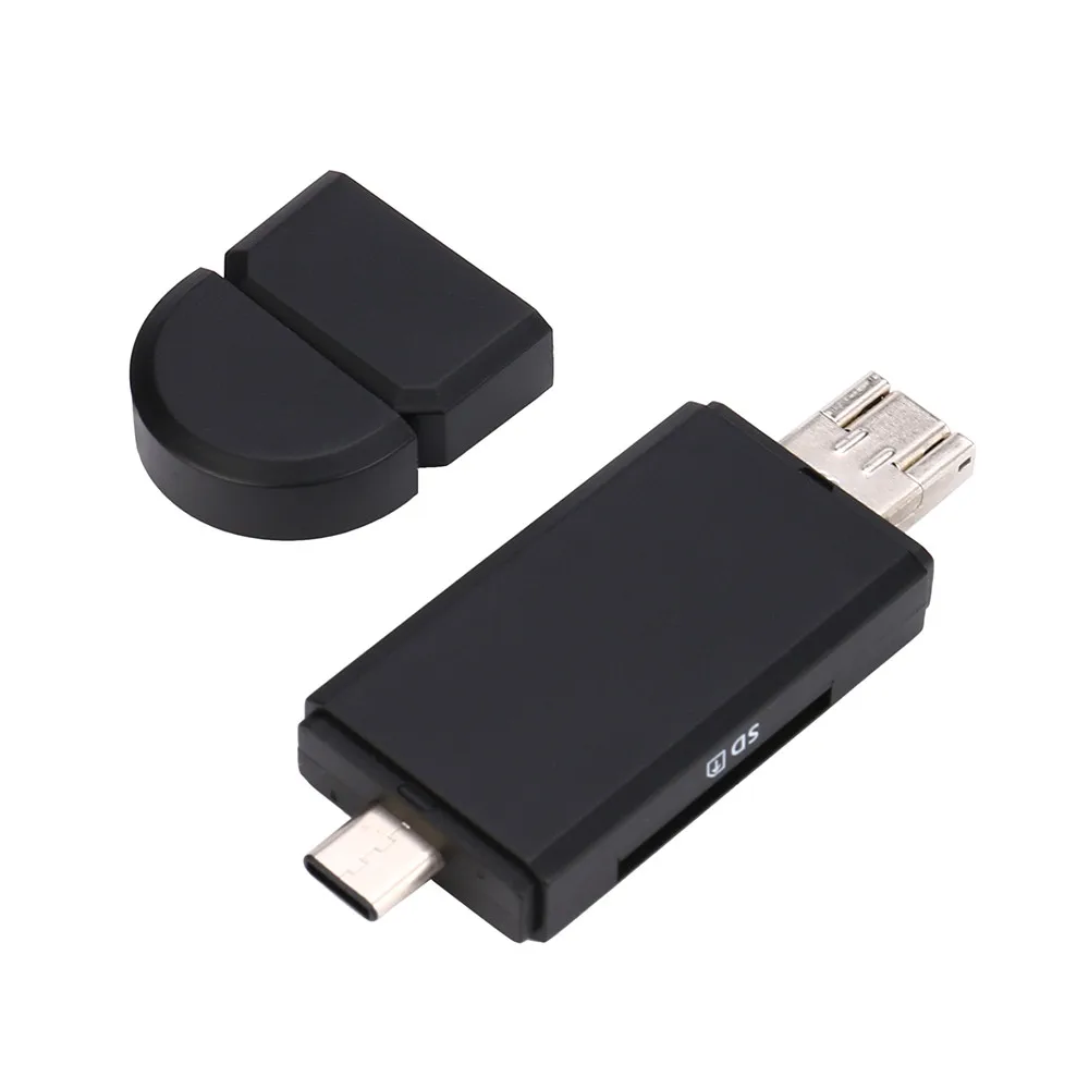 USB3.1 Тип C OTG SD/микро SD кард-ридер с USB 2,0 и микро-usb-штекер Перевозка груза падения Aug07