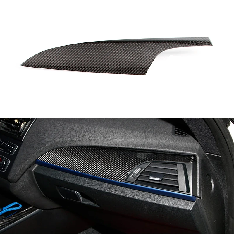 

100% Carbon Fiber Fit For BMW 1 Series F20 118i 120i 12-16 & 2 Series F22 F23 14-17 Co-pilot Control Cover Trim