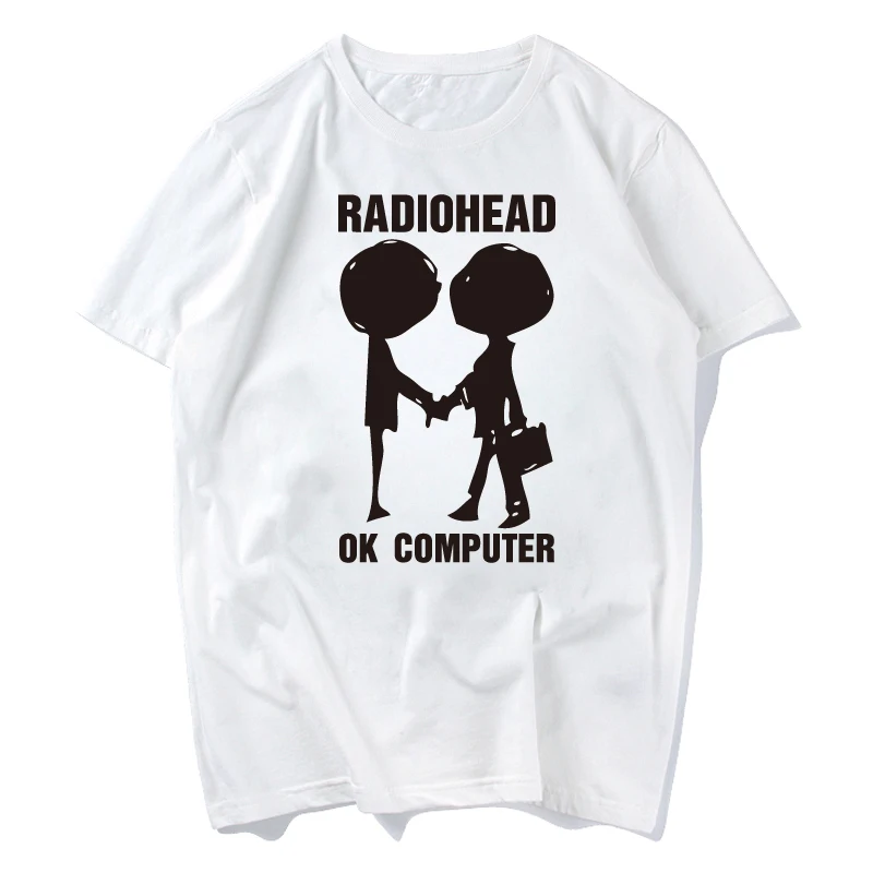 

Radiohead Rock and roll music Men's and men's short sleeve T-shirt 2019 Summer leisure fashion T-shirt plus size