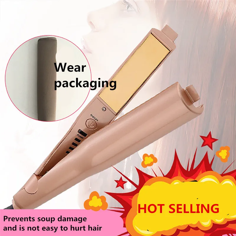 

Straightens Curls Hair Straightener Automatic Hair Curler Roll Straight Dual-Use Electric Splint Alloy