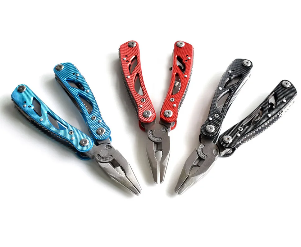 24 Multifunctional Folding Knife Plier Pocket EDC Tools Fishing Pliers
