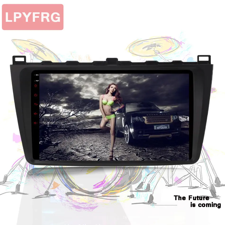 Cheap 2 Din Android 9.0 Car DVD Player Autoradio GPS Navigation for Mazda 6 Rui wing 9" IPS Screen Octa Core 4GB RAM OBD Head unit swc 1