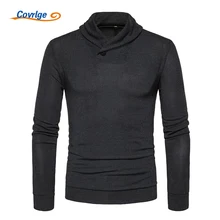 Covrlge Spring Fashion Men’s Sweater 2018 New Male Plus Size Pullover Casual Solid Slim Fit Knitting Turtleneck Sweaters MZL034
