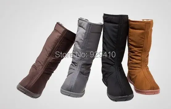 

4colors buddhist shaolin monks Winter warm shoes long boots kung fu/martial arts meditation Lay 4colors black/gray/brown/yellow