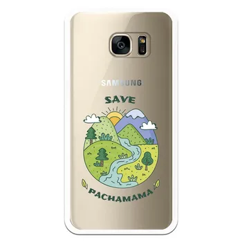 

Stand case costume drawing Save Pachamama WP003 for Samsung Galaxy S7 Edge