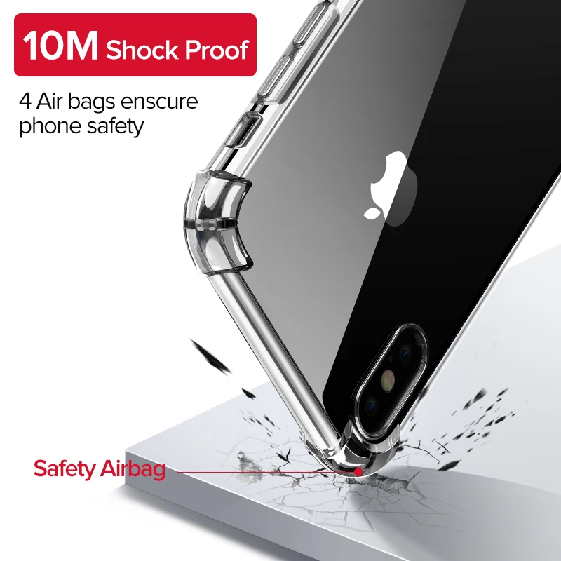 Ugreen Case For iPhone 7 8 Plus Case Shock-proof Back Cover For iPhone X Xs Max Phone Case HD Clear Protective For iPhone 7 Case