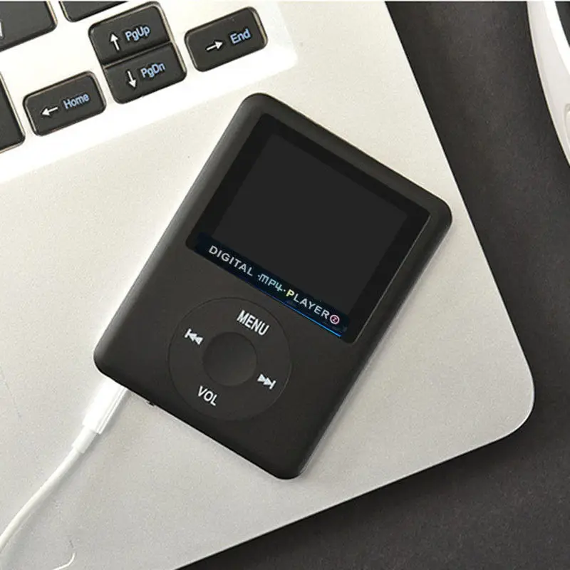Хит MP4 плеер MP3 цифровой 8GB Led видео SD lcd iPod музыка домашний фото спортивный инструмент HD - Цвет: Черный