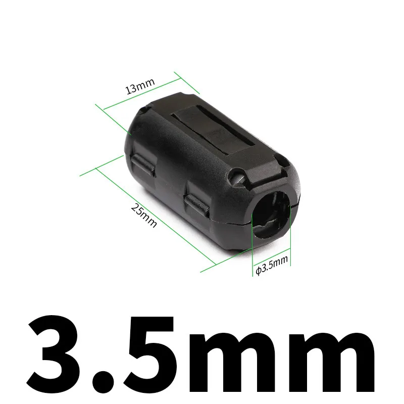 5PCS/Lot Clip-On Ferrite Ring Core Noise Suppressor For EMI RFI Clip Cable Active Components Filters